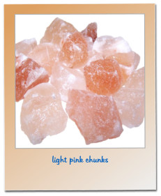 light pink chunks